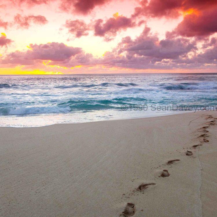 Sunset Footprints