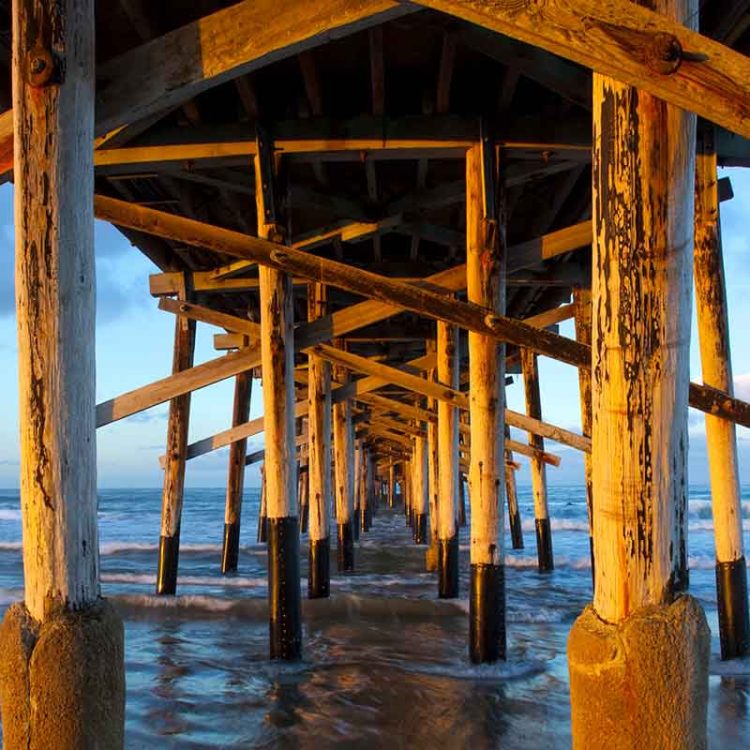 Under Newport Beach Pier