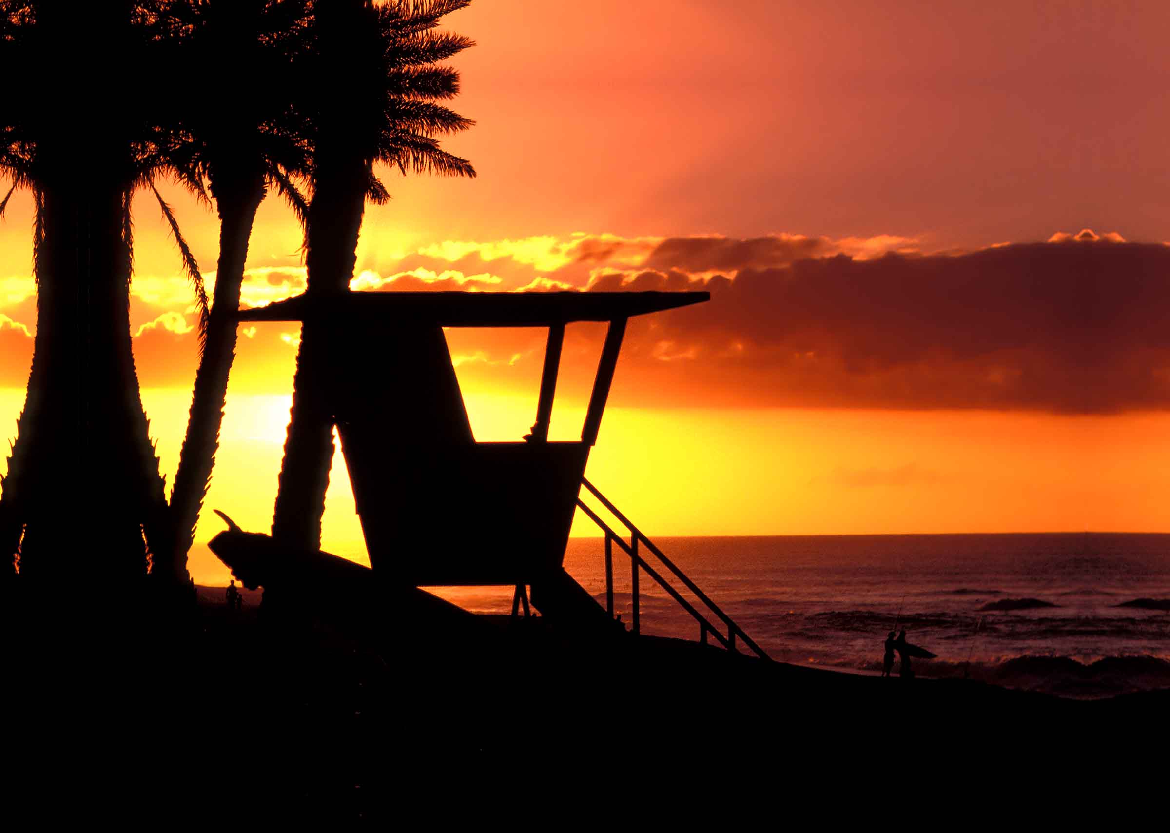 Lifeguard Tower Sunset