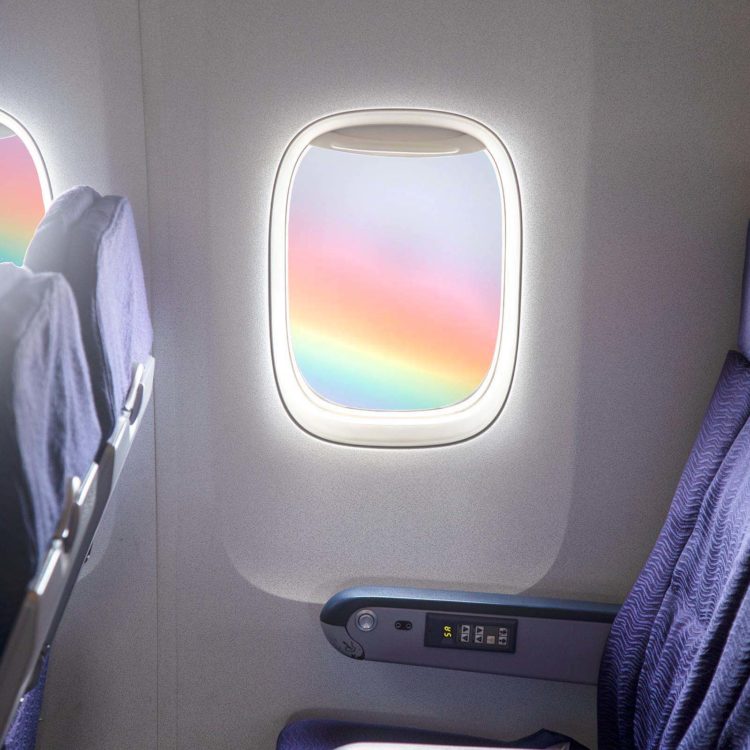 Plane Window Rainbow