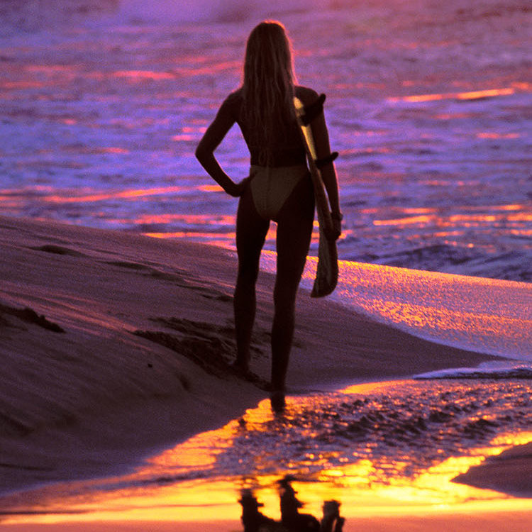 Surfer Girl Sunset